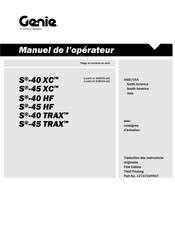 Terex S45XCH-101 Manuel De L'opérateur