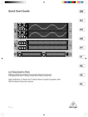 Behringer ULTRAGRAPH PRO FBQ3102HD Mode D'emploi