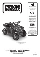 Power Wheels CLM86 Guide De L'utilisateur