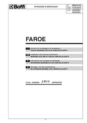 Boffi FAROE QAEISR01 Instructions De Montage Et D'entretien