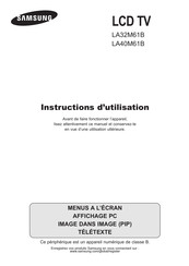 Samsung LA40M61B Instructions D'utilisation