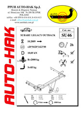 AUTO-HAK SU46 Instructions De Montage