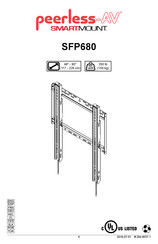 peerless-AV SMARTMOUNT SFP680 Mode D'emploi