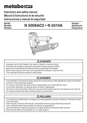 Metabo HPT N 5008AC2 Manuel D'instructions Et De Sécurité