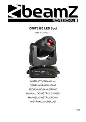 Beamz professional IGNITE180 LED Spot Manuel D'instructions