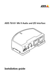 Axis T6101 Guide D'installation
