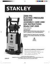 Stanley SHP 2000 Mode D'emploi