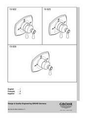 Grohe 19 822 Manuel D'installation