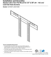 PEERLESS Mounts SUF650P Installation Et Assemblage