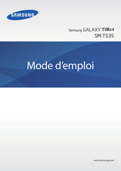 Samsung SM-T535 Mode D'emploi