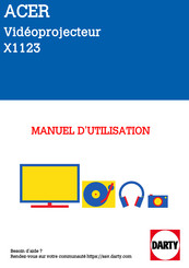 Acer X1123HP Guide Utilisateur