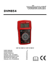 Velleman DVM854 Mode D'emploi
