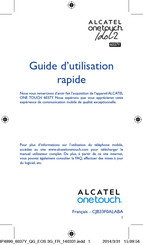 Alcatel 6037Y Guide D'utilisation Rapide