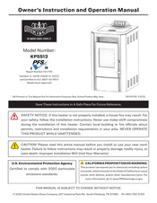 United States Stove KING KP5513 Manuel D'instructions Et D'utilisation Du Propriétaire