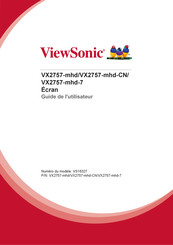 ViewSonic VX2757-mhd Guide De L'utilisateur