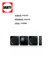 Philips MCM103 Mode D'emploi