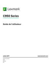 Lexmark C950 Guide De L'utilisateur