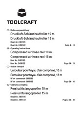 TOOLCRAFT 2498122 Notice D'emploi