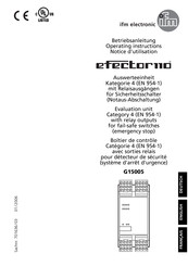 IFM Electronic efector110 G15005 Notice D'utilisation