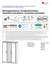 Rauch MZ110 AG379.0N50 Instructions De Montage