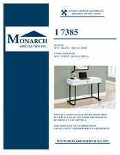 Monarch Specialties I 7385 Instructions D'assemblage