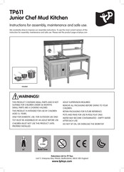 TP Toys Junior Chef Mud Kitchen Instructions De Montage