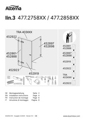 Alterna 477.2858 Serie Manuel D'installation