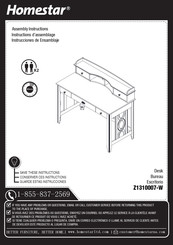 HomeSTAR Z1310007-W Instructions D'assemblage