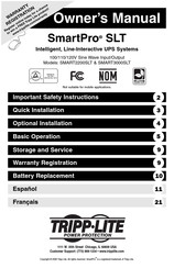 Tripp-Lite SmartPro ST2200SLT Manuel Du Propriétaire