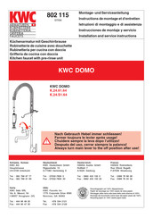 Kwc DOMO K.24.61.64 Instructions De Montage Et D'entretien
