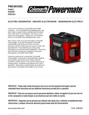 Coleman Powermate PMC401853 Additif Au Mode D'emploi