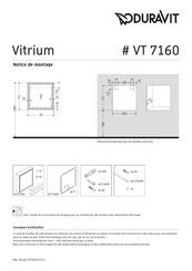 Duravit Vitrium VT 7160 Notice De Montage