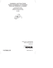 Kohler K-11935-U-CP Guide D'installation Et D'entretien
