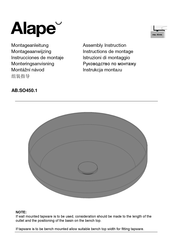 Alape AB.SO450.1 Instructions De Montage