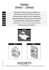 Zucchetti R98662 Instructions Pour L'installation