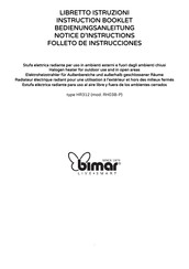 Bimar RH03B-P Notice D'instructions