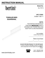 Bertini DL1747-5 Manuel D'instructions