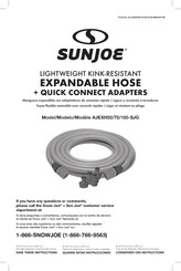 sunjoe AJEXH100-SJG Mode D'emploi