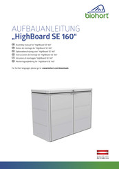 biohort HighBoard SE 160 Notice De Montage