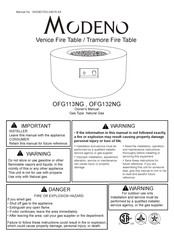 MODENO OFG132NG Manuel D'utilisateur