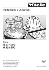 Miele H 398 BP2 Instructions D'utilisation