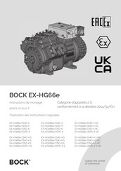 bock EX-HGX66e/1340-4 Instructions De Montage