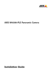 Axis M4308-PLE Guide D'installation