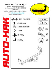 AUTO-HAK T61A Instructions De Montage