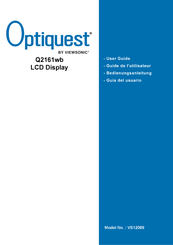ViewSonic Optiquest Q2161wb Guide De L'utilisateur