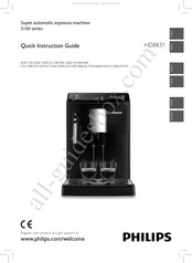 Philips HD8831/00 Guide D'instructions Rapide