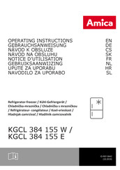 Amica KGCL 384 155 E Notice D'utilisation