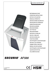 HSM SECURIO AF500 Notice D'utilisation