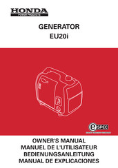 Honda Power Products EU20i Manuel De L'utilisateur