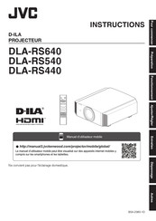 JVC DLA-RS440 Instructions
